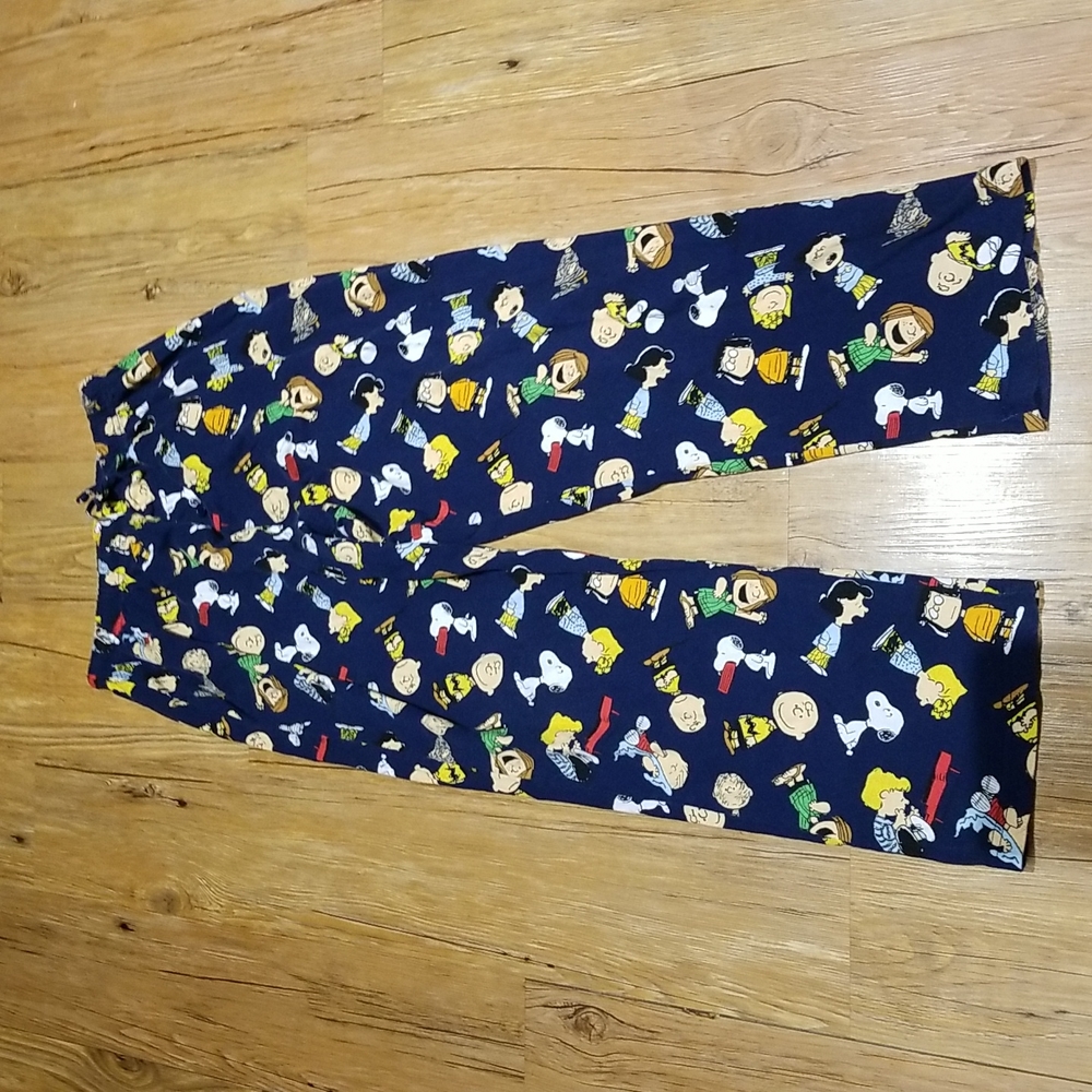 Peanuts Gang sleep pants great condition elastic drawstring waist sz M